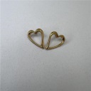 orecchino a forma di cuore twin